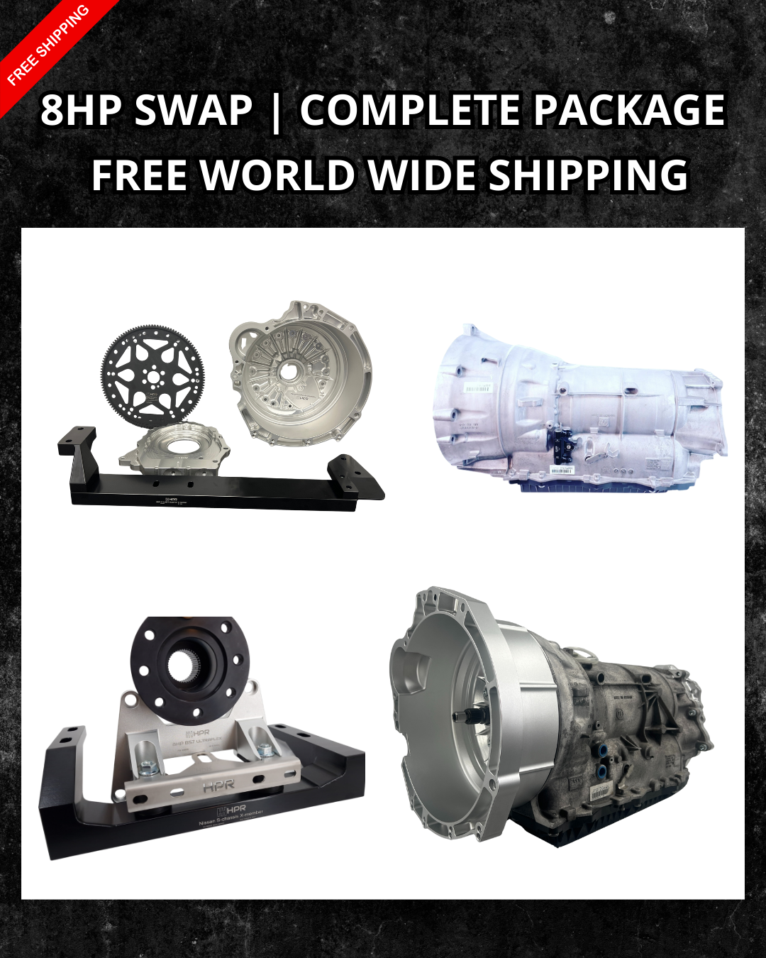 8HP Transmission Swap Kit for Skyline GTR – Complete 8HP AWD/RWD kits – Free Shipping Worldwide with DHL Express
