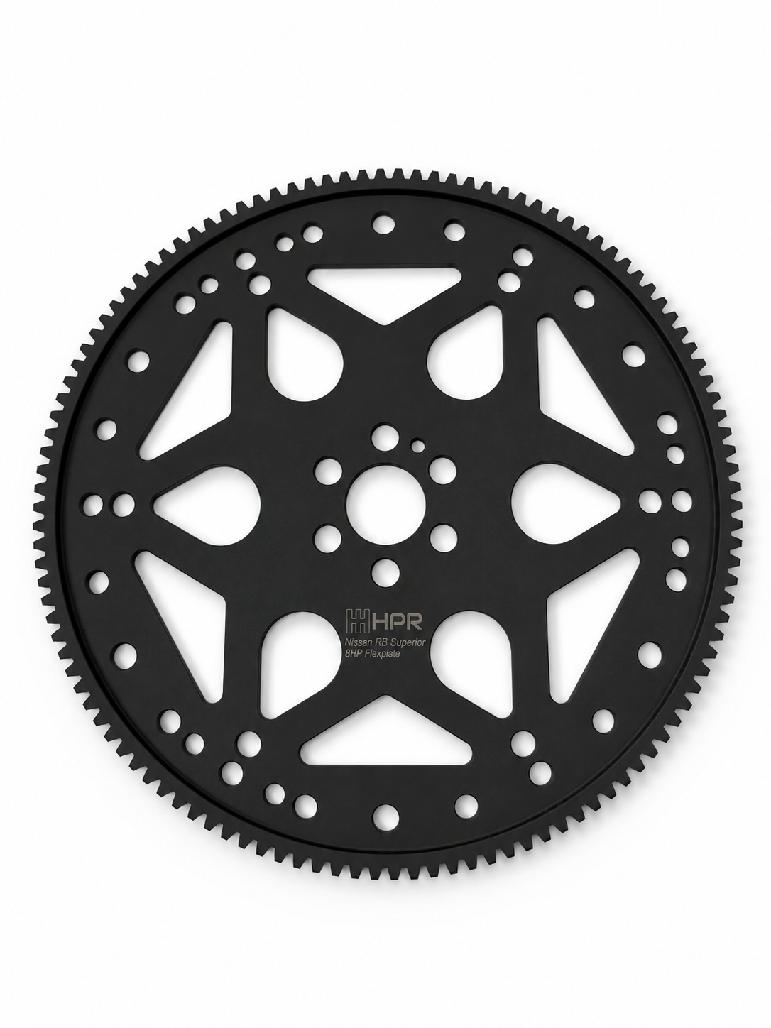 HPR black flex ring/gear with bolt holes and large toothed circumference