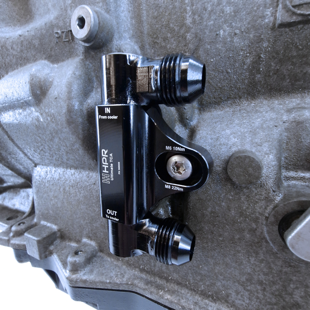 8HP oil cooler adapter HPR Ultimate TCA