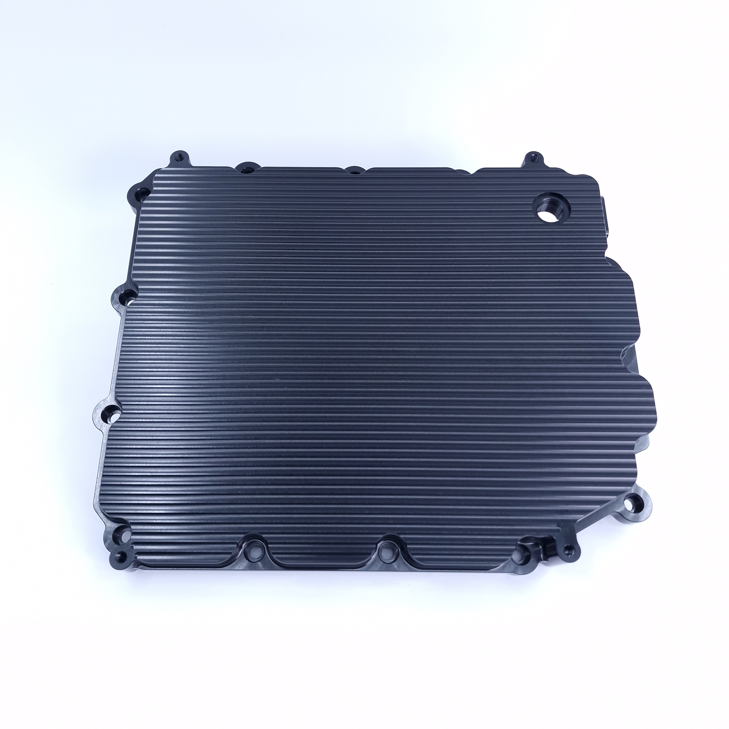 BMW DCT transmission oil pan in billet aluminum.