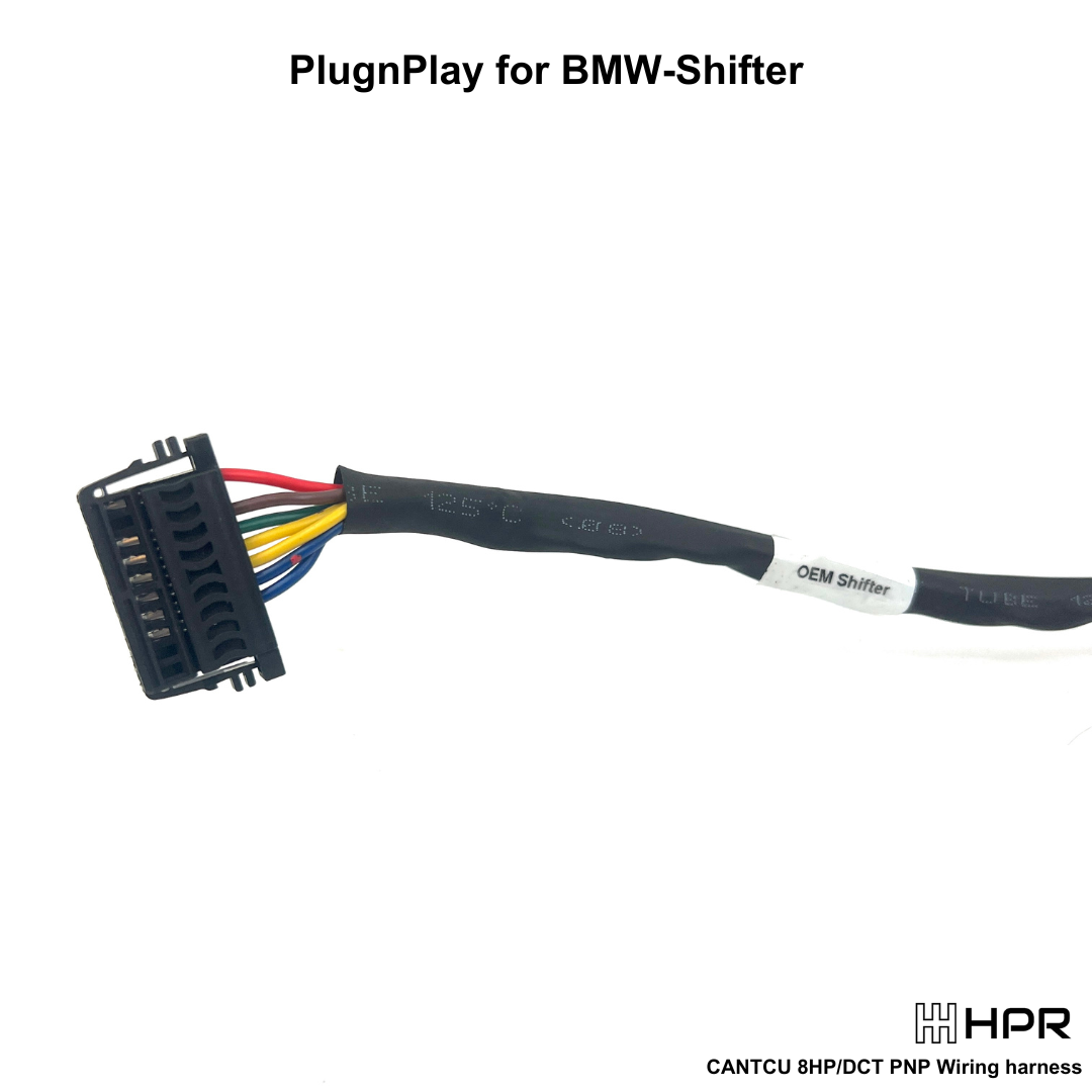 Shows the 10-pin connector for the OEM / BMW shifter