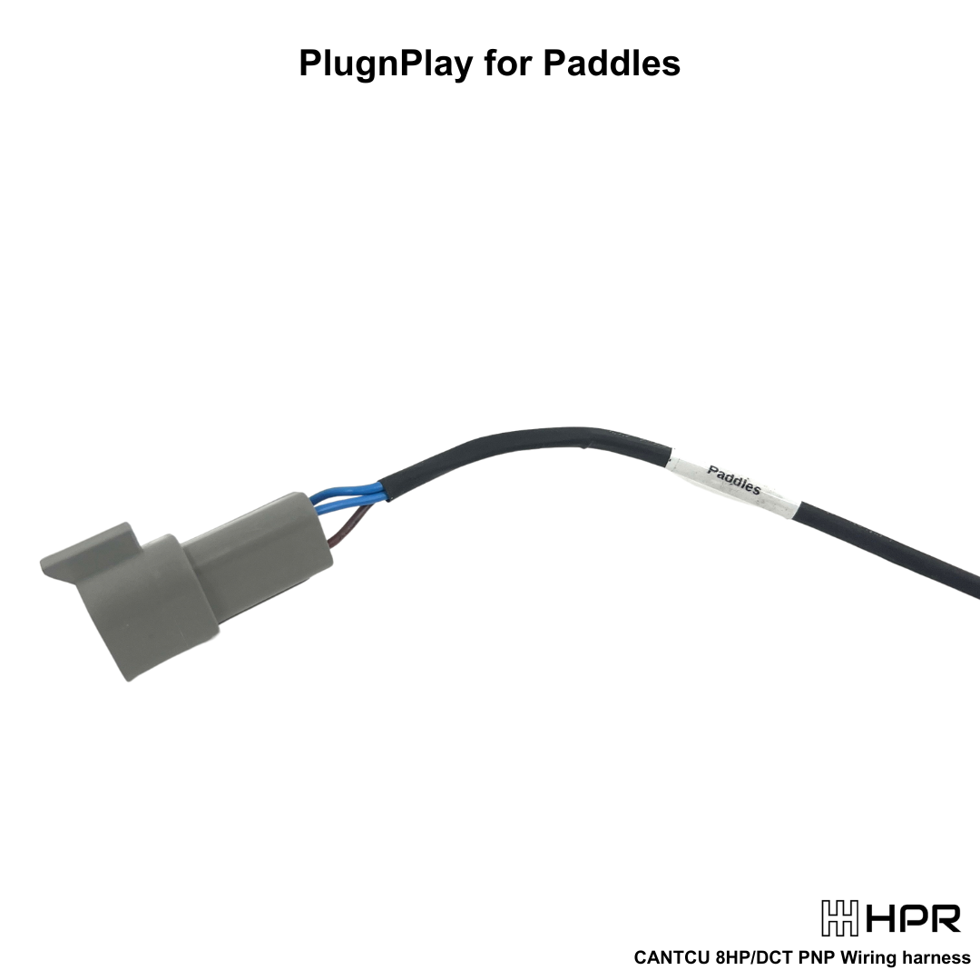 Shows the plug and play connector for paddle shifters