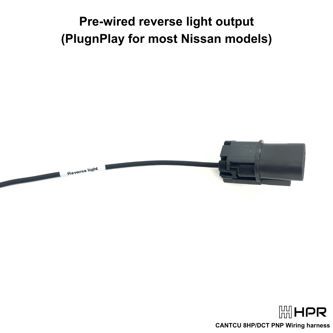 Shows the pre-wired reverse light output