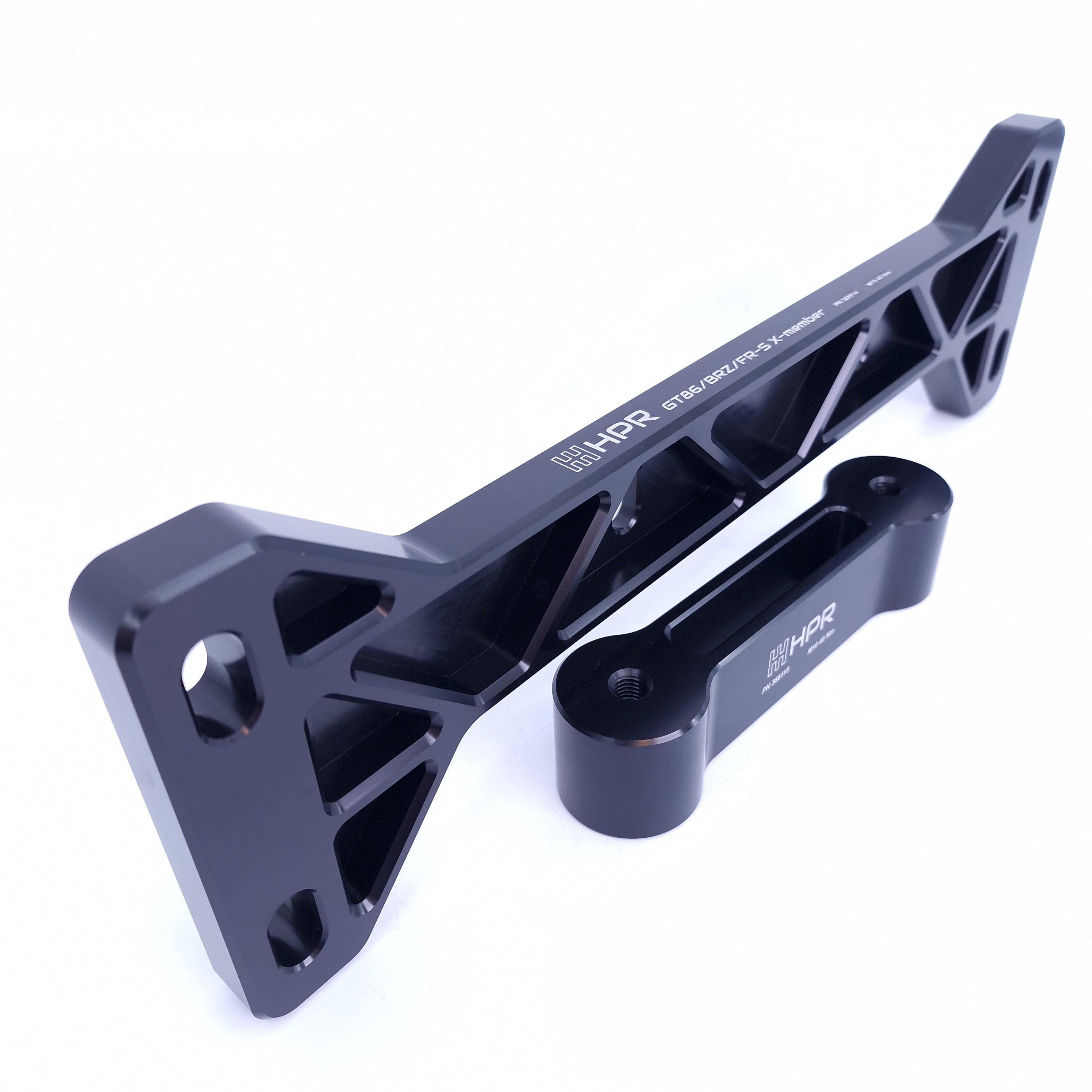 Transmission crossmember for the GT86/BRZ made by HPR used for 8HP or DCT conversion.