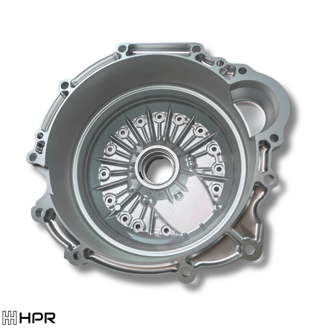 Superior billet bellhousing engine adapter suited for Nissan RB and Toyota JZ.