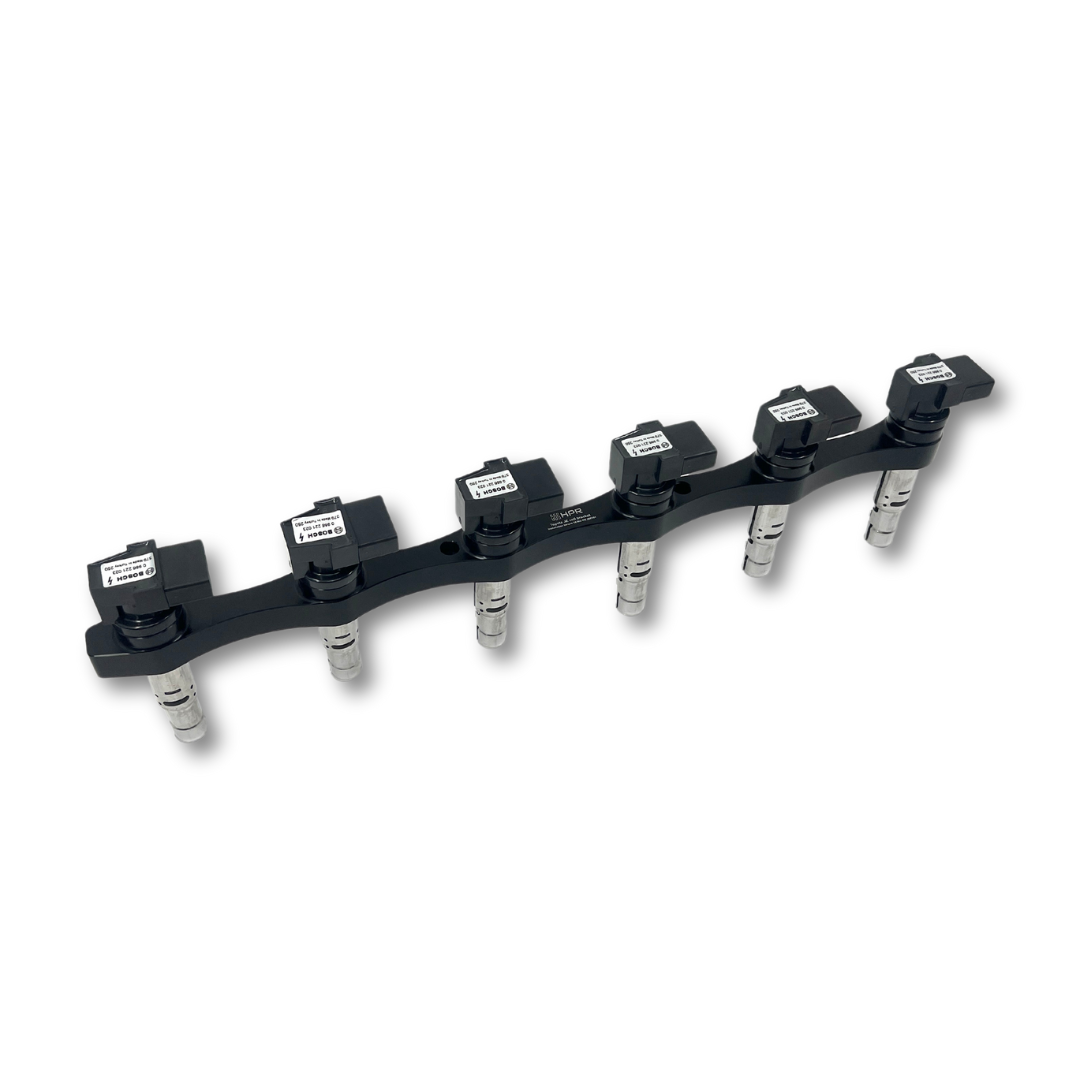HPR Toyota JZ coil bracket together with bosch ignition coils.