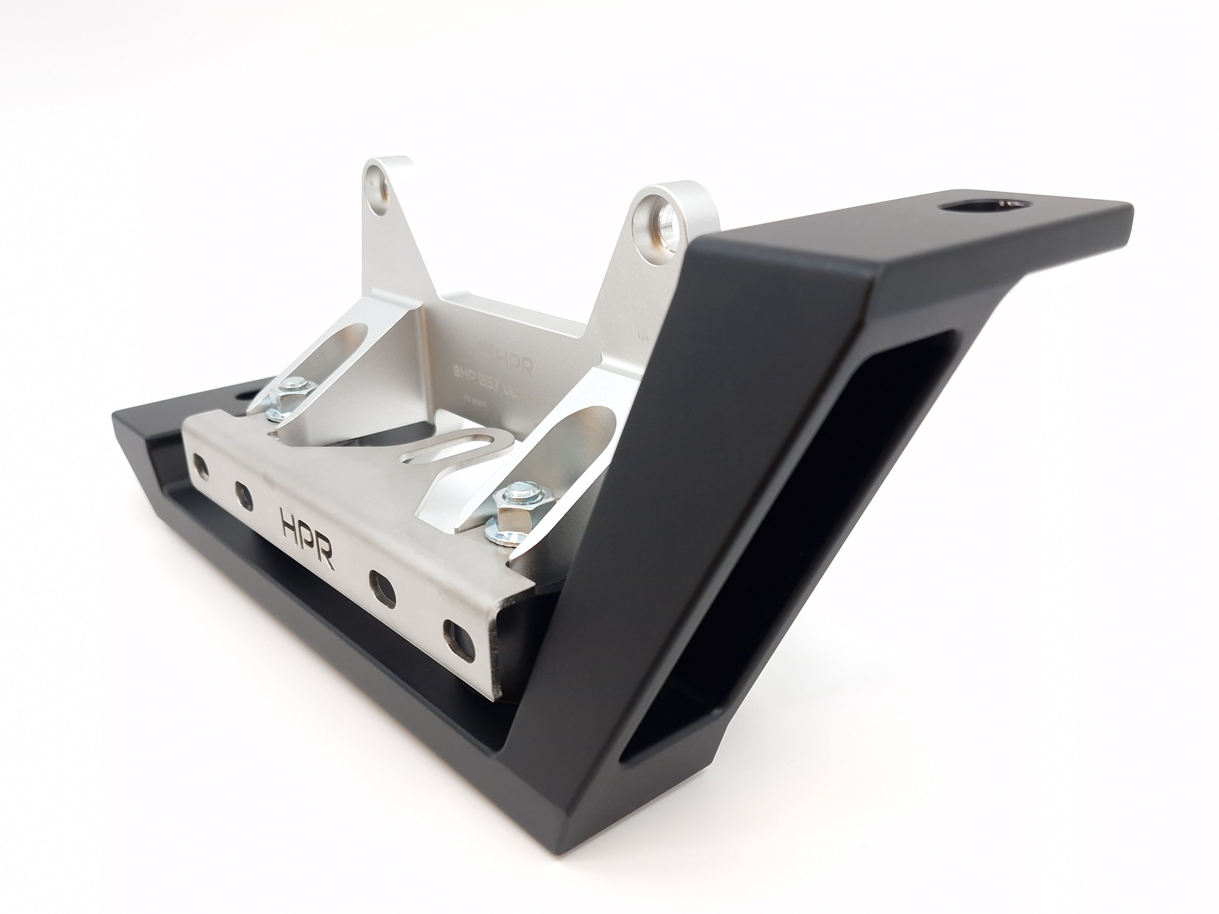 Part of HPR 8HP Honda S2000 vehicle kit. Displaying the rear transmission rear mount and Honda S2000 chassis crossmember